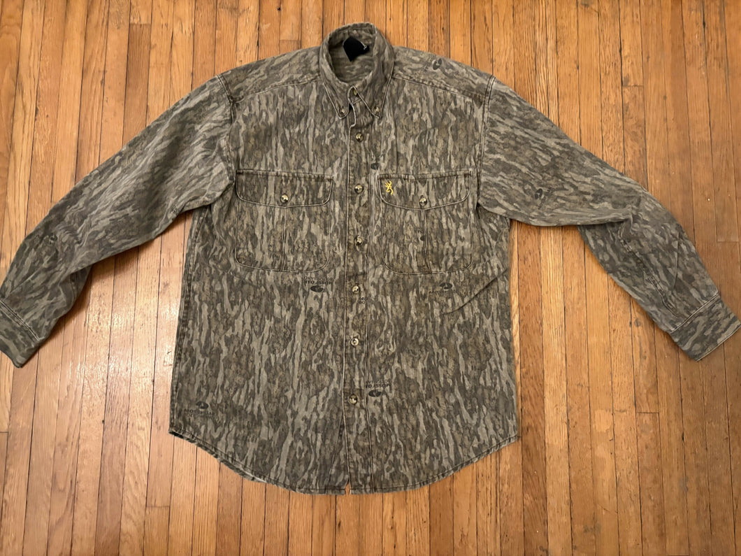 Used Size M Browning Bottomland Wasatch Button Down Shirt