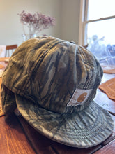 Load image into Gallery viewer, Vintage Carhartt Camo Mossy Oak Treestand bottomland Hunting Cap trapper bomber hat