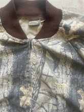 Load image into Gallery viewer, 1990’s Realtree Hardwoods Camo NWTF Bomber Jacket (2XL)