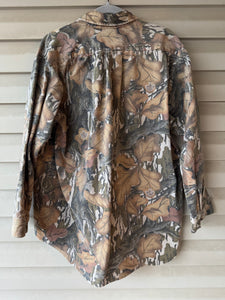 90’s Mossy Oak Fall Foliage Chamois Shirt (L/XL) 🇺🇸