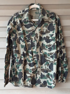 80’s Prentiss Old School Camo Chamois Shirt (L) 🇺🇸