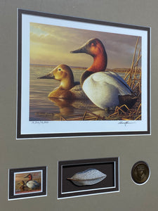 Adam Grimm 2015 Federal Duck Stamp Ducks Unlimited Framed Print (20.75”x19.50”)