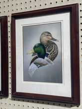 Load image into Gallery viewer, Meline Duck Prints Matted and Framed Set (12.75”x15.75”)