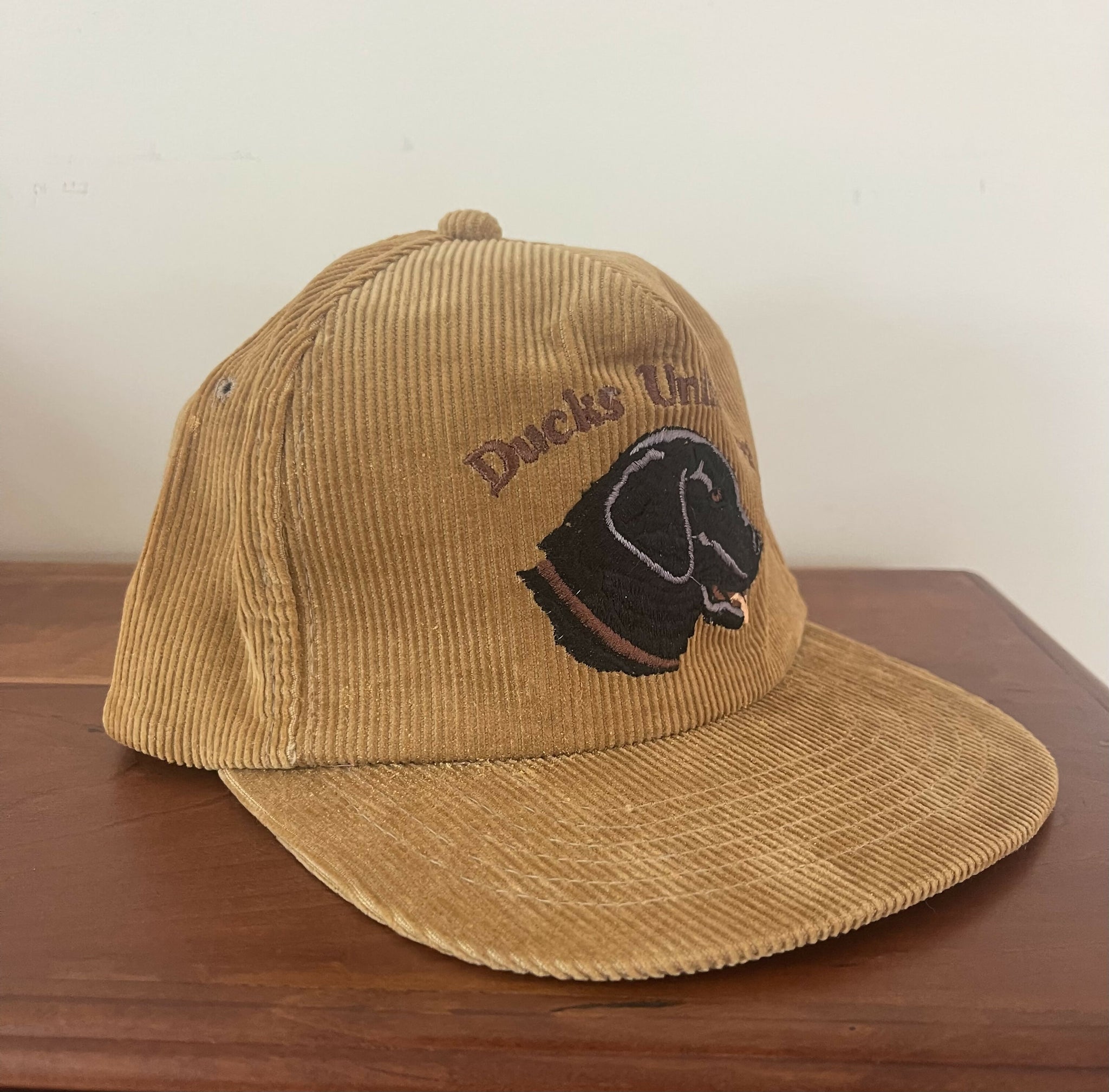 Ducks Unlimited Corduroy Black Lab Snapback Hat - Main Image
