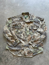 Load image into Gallery viewer, Vintage Realtree Camo N.E. Louisiana Rocky Mountain Elk Foundation Button-Up (XL)
