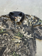 Load image into Gallery viewer, Vintage Mossy Oak Breakup Camo Polo Shirt (L)