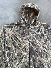 Load image into Gallery viewer, Vintage MossyOak Shadow Grass Camo Fleece Hoodie (XL)