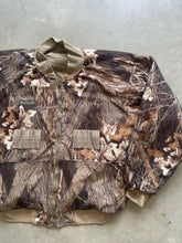 Load image into Gallery viewer, Vintage Mossy Oak Breakup Camo Bomber Jacket (L)
