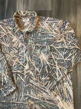 Load image into Gallery viewer, Vintage Mossy Oak Shadowgrass Camo Chamois Shirt (2XL)
