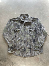 Load image into Gallery viewer, Vintage Faded/Distressed Trebark Camo Chamois Shirt (XL)