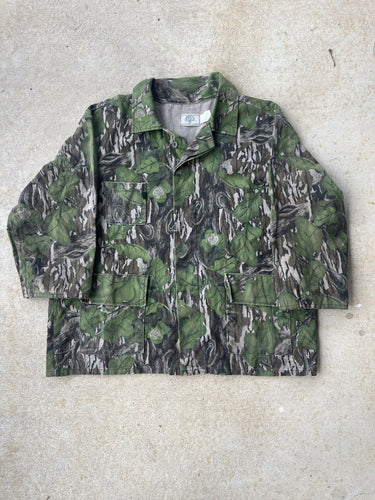 90’s Mossy Oak Full Foliage Camo 3-Pocket Jacket (2XL) 🇺🇸