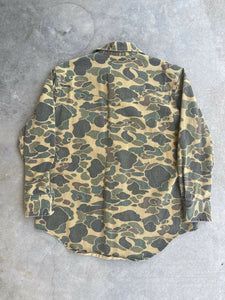 Vintage Duck Camo Button Up Shirt (L)