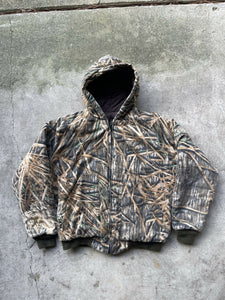 Vintage MossyOak Shadow Grass Gen 1 Camo Bomber (M/L)