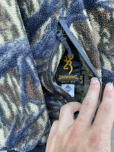 Load image into Gallery viewer, Vintage Browning Treestand Camo Fleece Reversible Jacket (XL)