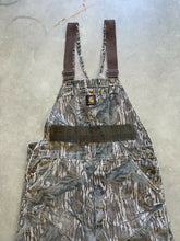 Load image into Gallery viewer, Vintage Carhartt Mossy Oak Treestand Camo Insulated Overalls (L)