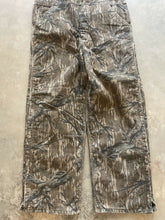 Load image into Gallery viewer, Vintage Mossy Oak Treestand Camo Carhartt Overalls (L)