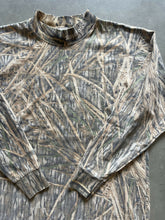 Load image into Gallery viewer, Vintage Mossy Oak Shadowgrass Camo Mock Neck Shirt (M)