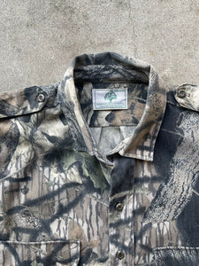 Vintage MossyOak Breakup Gen 1 Camo Shooter Shirt (XL)