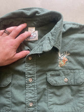 Load image into Gallery viewer, Vintage Ruddy Duck Deer Embroidered Chamois Shirt (2XL)