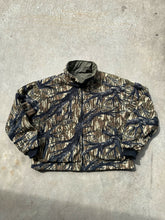 Load image into Gallery viewer, Vintage Browning MossyOak Treestand Camo Reversible Fleece Jacket (XL)