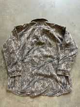 Load image into Gallery viewer, Vintage Mossy Oak Treestand Camo Distressed Chamois Shirt (2XL)