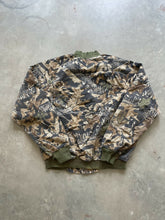 Load image into Gallery viewer, Vintage Mossy Oak Forest Floor Camo Bomber Jacket (XL)