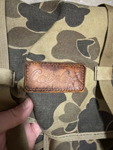 Load image into Gallery viewer, Vintage waxed canvas Cabelas duck camo back pack