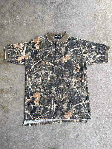 Vintage Ducks Unlimited Advantage Max4 Camo Polo (L/XL)