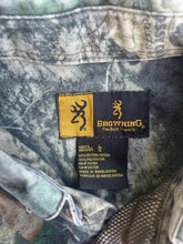 Load image into Gallery viewer, Vintage MossyOak Treestand Camo Browning Button-Up Shirt(L)