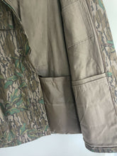 Load image into Gallery viewer, 80’s Mossy Oak Greenleaf Gray Corduroy Collar Jacket (XL) 🇺🇸