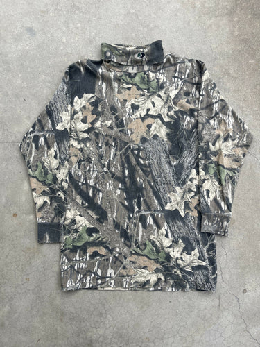 Vintage MossyOak Breakup Gen 1 Camo Turtleneck Shirt (S)