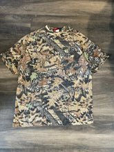 Load image into Gallery viewer, Vintage Mossy Oak Forest Floor Camo “Carl Brady’s Auto Body” T-Shirt (L)