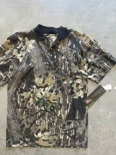 Load image into Gallery viewer, Vintage Mossy Oak Breakup Camo Polo (L)