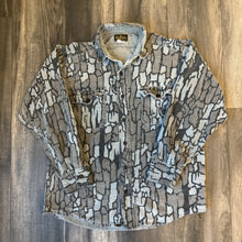 Load image into Gallery viewer, 1990’s Deerskin Trebark Camo Chamois Shirt (L)