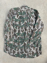 Load image into Gallery viewer, Vintage Mossy Oak Greenleaf Button Up Shirt (XL) (Some Distressing and Missing Buttons)