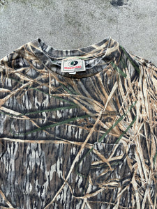 Vintage MossyOak Shadow Grass Camo Longsleeve Shirt (M Tall)