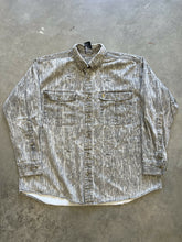 Load image into Gallery viewer, 2000’s Browning Faded Mossy Oak Bottomland Camo Button Up Shirt (2XL)