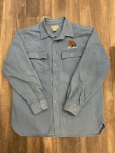 Load image into Gallery viewer, Vintage Turkey Embroidered Chamois Shirt (L)
