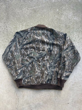 Load image into Gallery viewer, Vintage MossyOak Brand Treestand Camo Bomber (M/L)