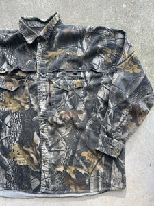 Vintage Whitewater Realtree Hardwoods Camo Button-Up (XXL)