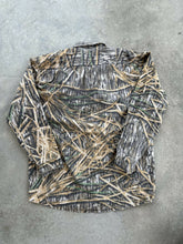 Load image into Gallery viewer, Vintage Mossy Oak Shadowgrass Chamois Button Up (M/L)