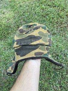 Vintage Duck Camo Insulated Trapper Hat