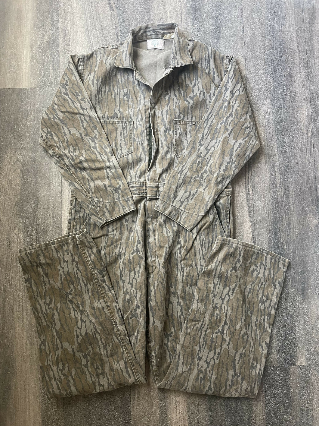 80’s Mossy Oak Hill Country Bottomland Camo Coveralls (L) 🇺🇸