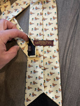 Load image into Gallery viewer, Vintage Silk Mallard Duck Neck Tie