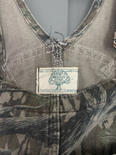 Load image into Gallery viewer, Vintage Mossy Oak Treestand Overall Bibs Large