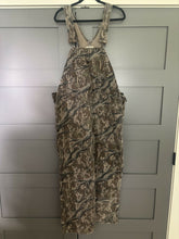 Load image into Gallery viewer, Vintage Mossy Oak Treestand Overall Bibs Large