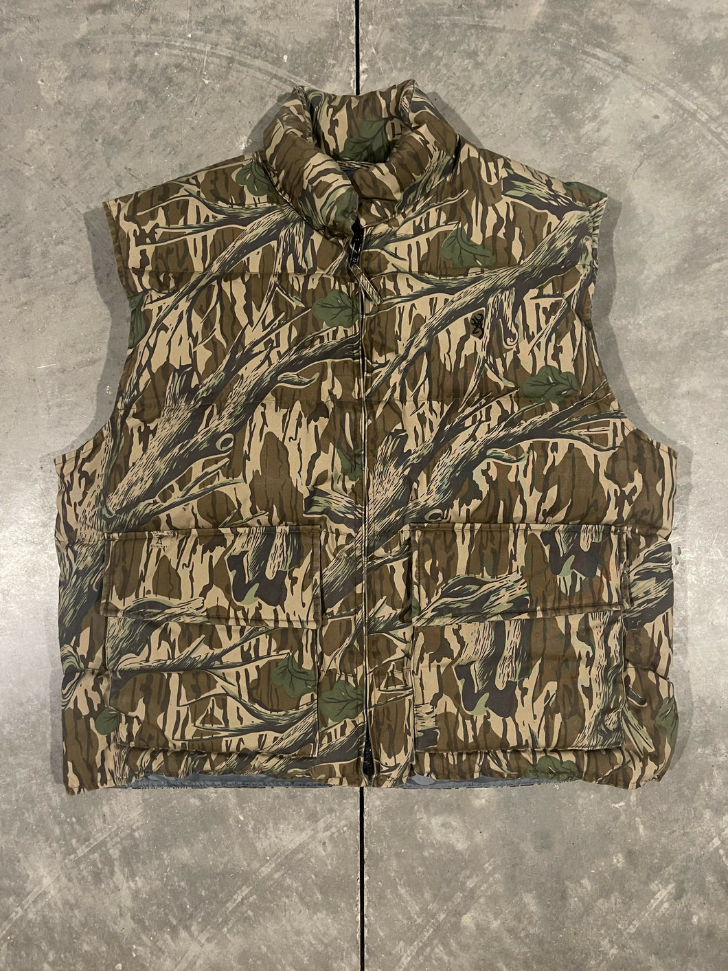 90’s Browning Mossy Oak Treestand Down Vest (L)