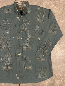 Mossy Oak Companions Deer Stand Button Down Shirt (XXL)