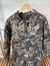 Load image into Gallery viewer, Mossy Oak Vintage 80’s Fall Foliage quilted lined thick insulated hunting Coveralls men’s Large made in USA