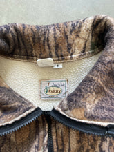 Load image into Gallery viewer, Vintage Mossy Oak Shadow Branch Camo Fleece Quarter-Zip Pullover (S)